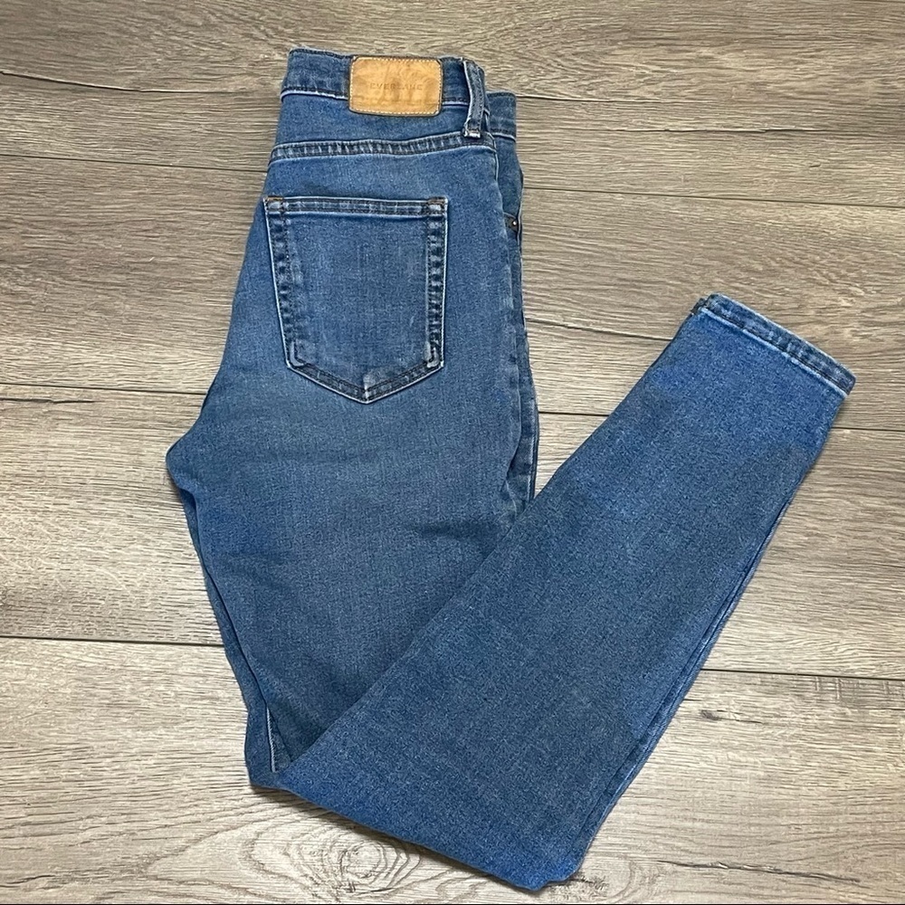 Everlane High Rise Skinny Denim Regular Jean Blue Women Size 26.